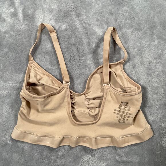 Skims Bra Womens XL Beige Seamless Sculpt Bralette Wirefree Unpadded - Picture 7 of 9
